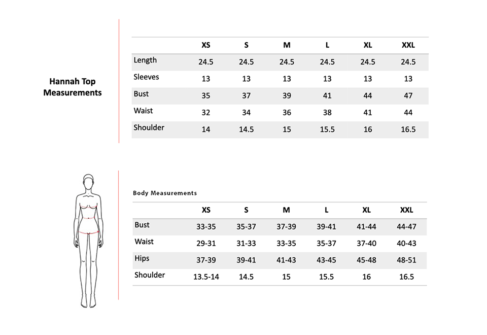 Size Chart 1