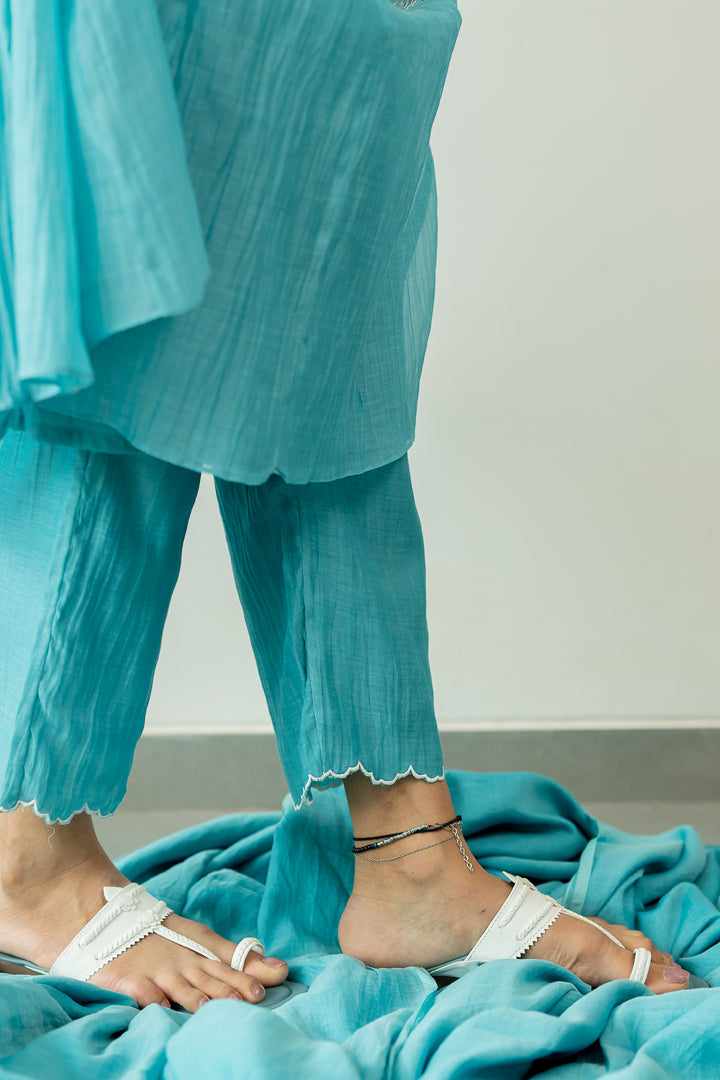 Humming-Bird-Chanderi-Silk-Kurta-and-Pant-Set-Caribbean-Blue-