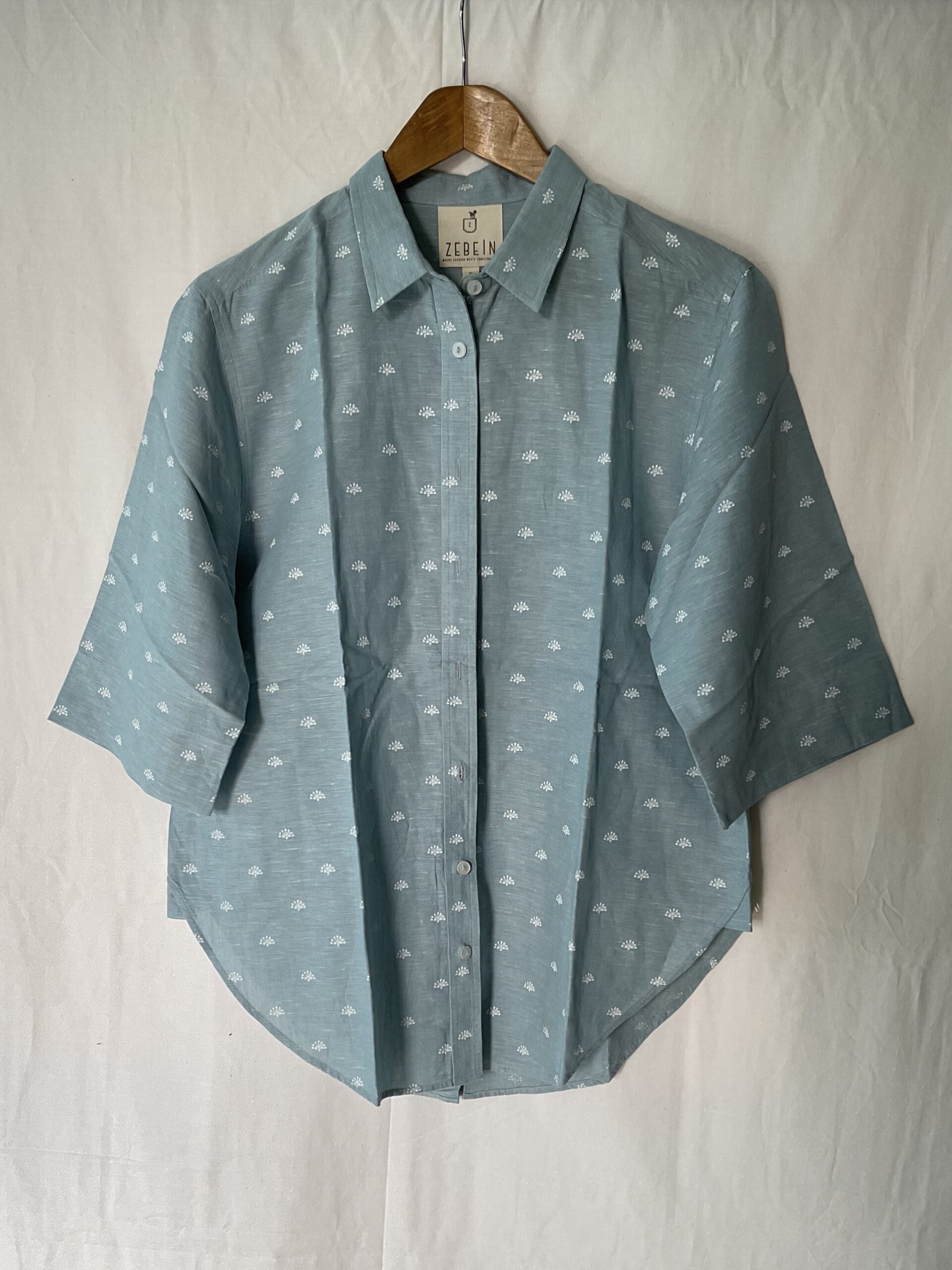 Half Sleeve Shirt- Light Blue