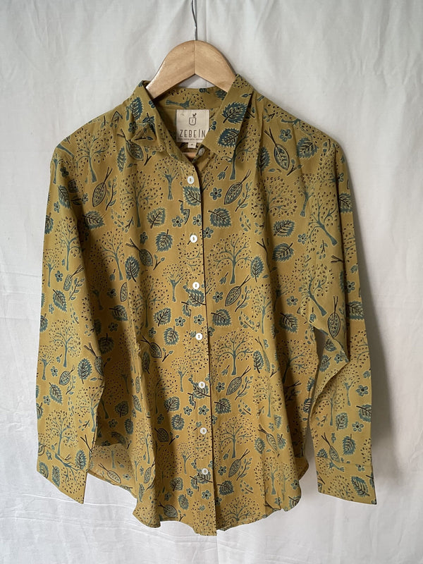 Sandra Shirt Co-Ord Set- Mustard