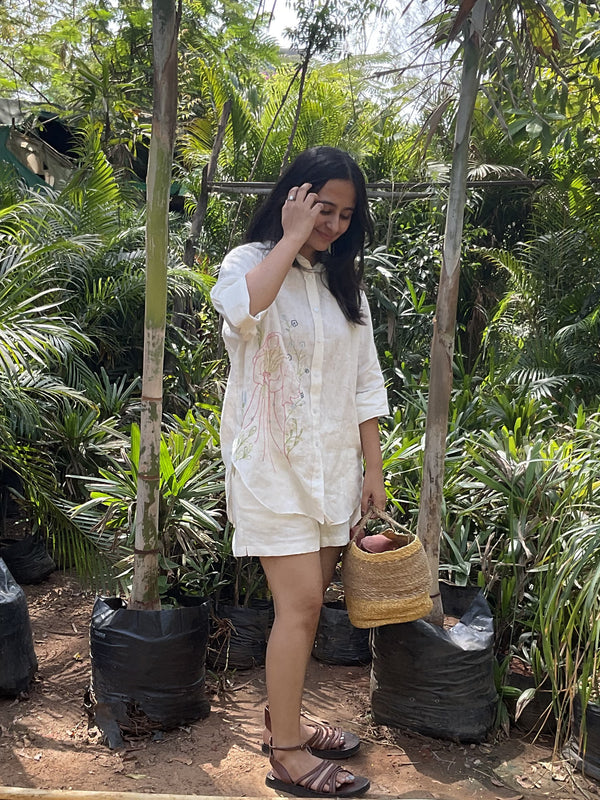 Virgo Linen Shirt - Off white