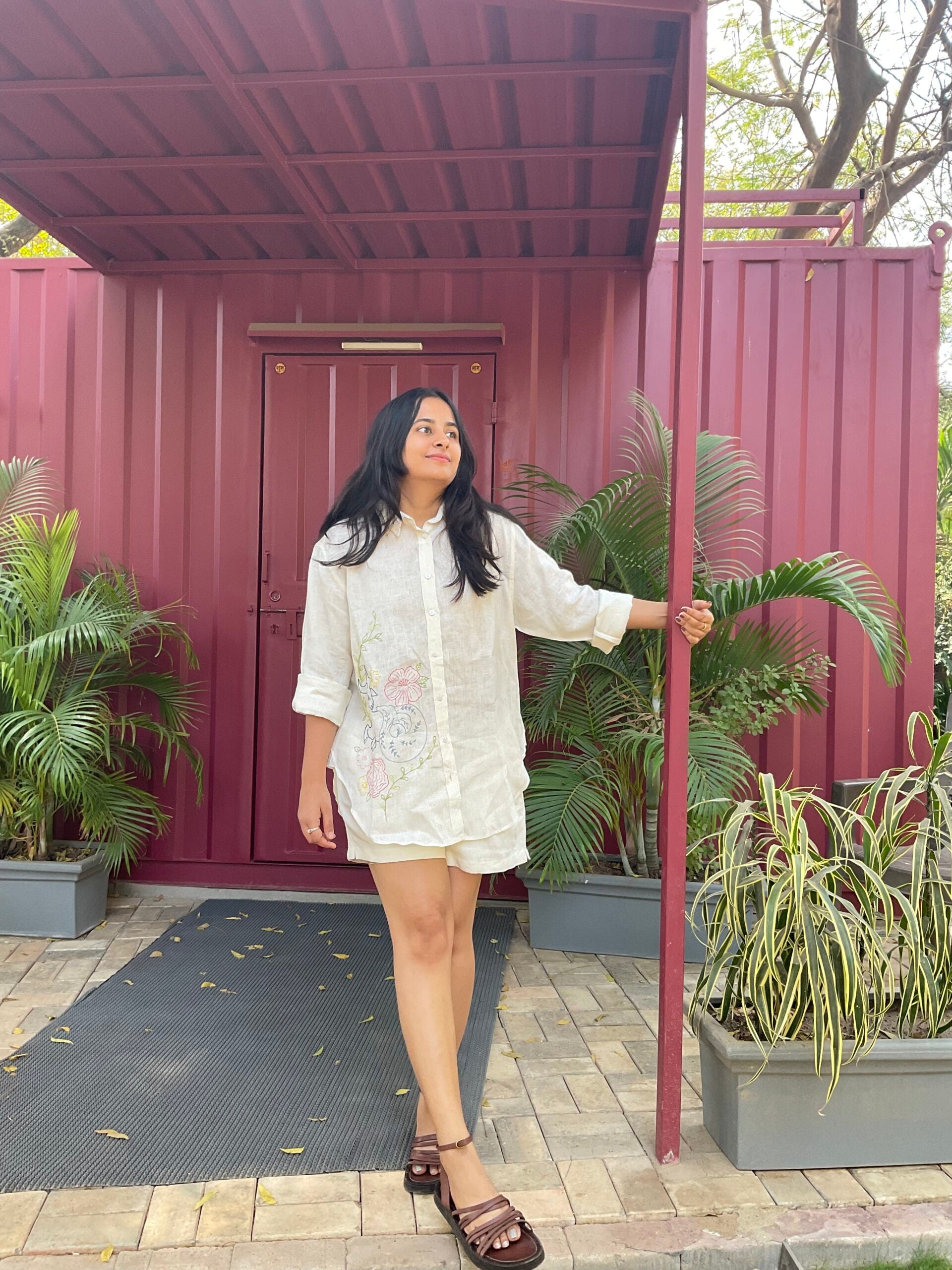 Capricorn Linen Shirt - Off white