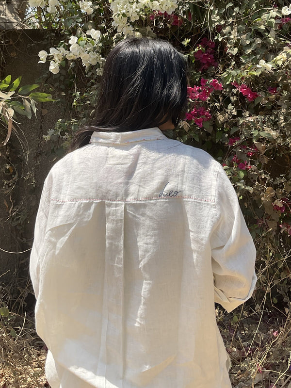 Leo Linen Shirt - Off white