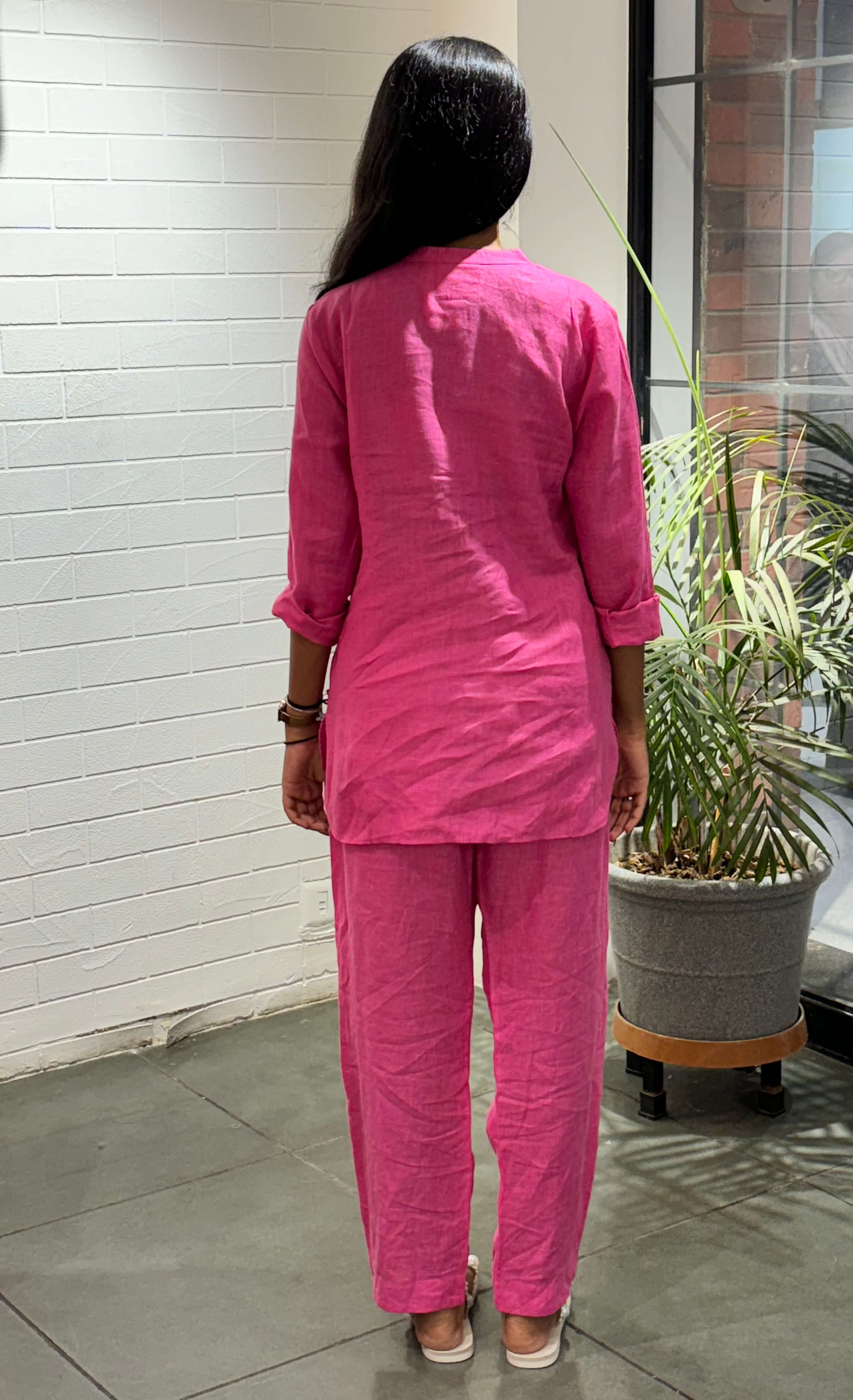 Linen Pamela Shirt - Pink