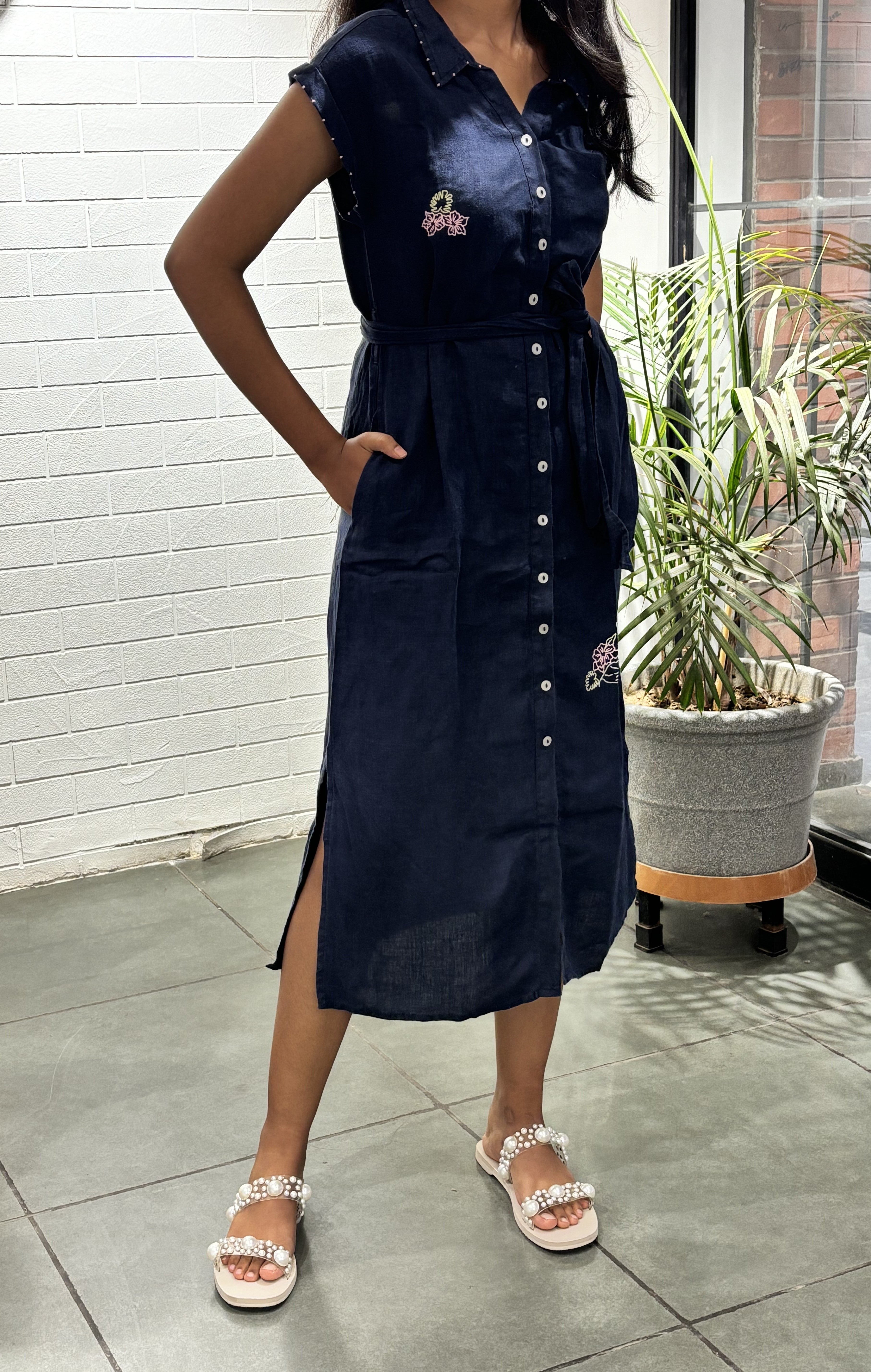 Linen Kimono Dress