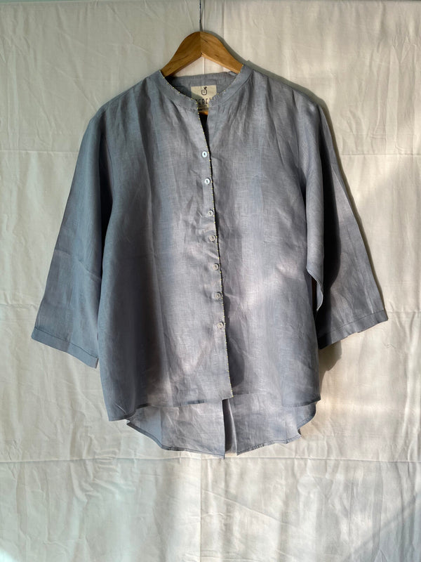 Milano Linen Shirt - Powder Blue