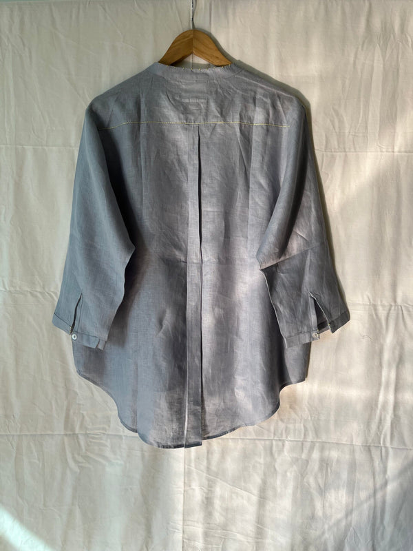 Milano Linen Shirt - Powder Blue