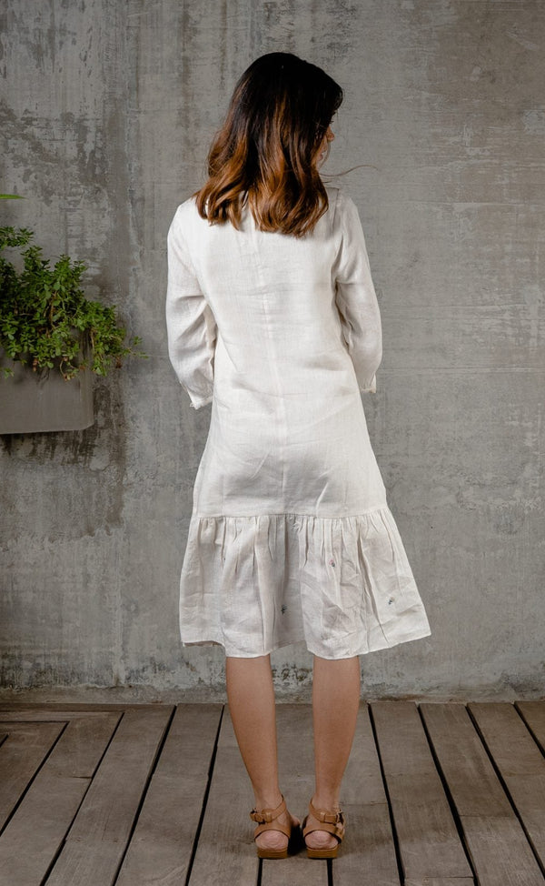 Ivy midi dress - White