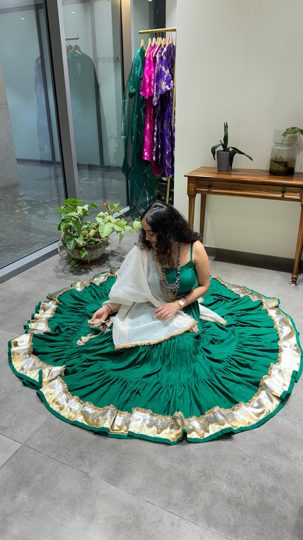 Jhilmil Chaniya- Emerald Green