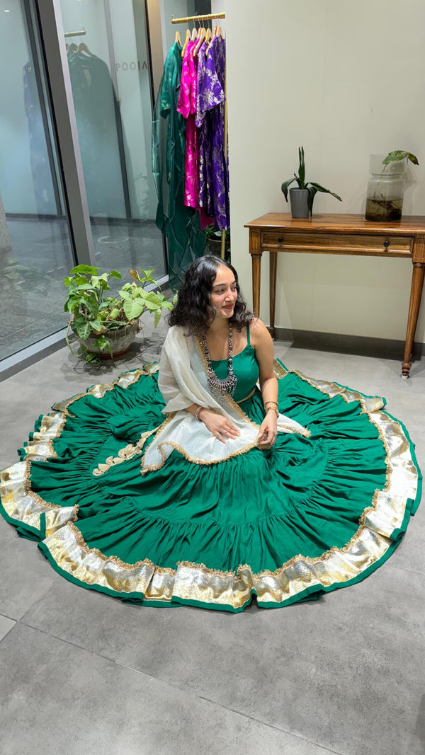 Jhilmil Chaniya- Emerald Green