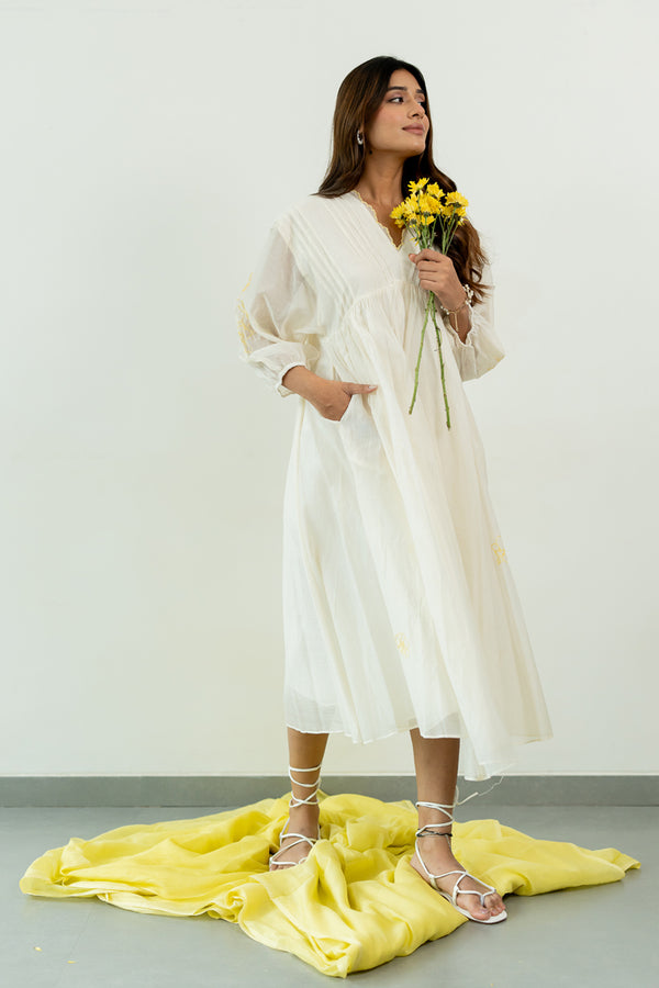Juhi-Chanderi-Dress-Ivory-White-