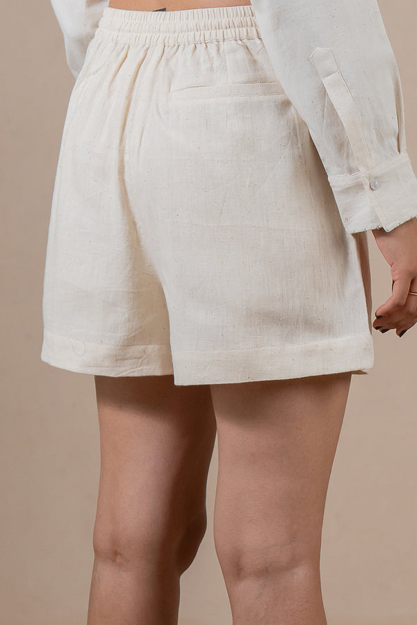 Kala Cotton Shorts - Off-white