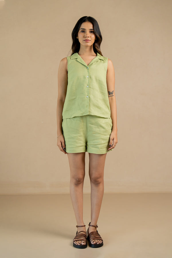 Linen-Misty-Top-Algae-Green-