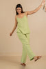 Linen Slip Top- Algae Green