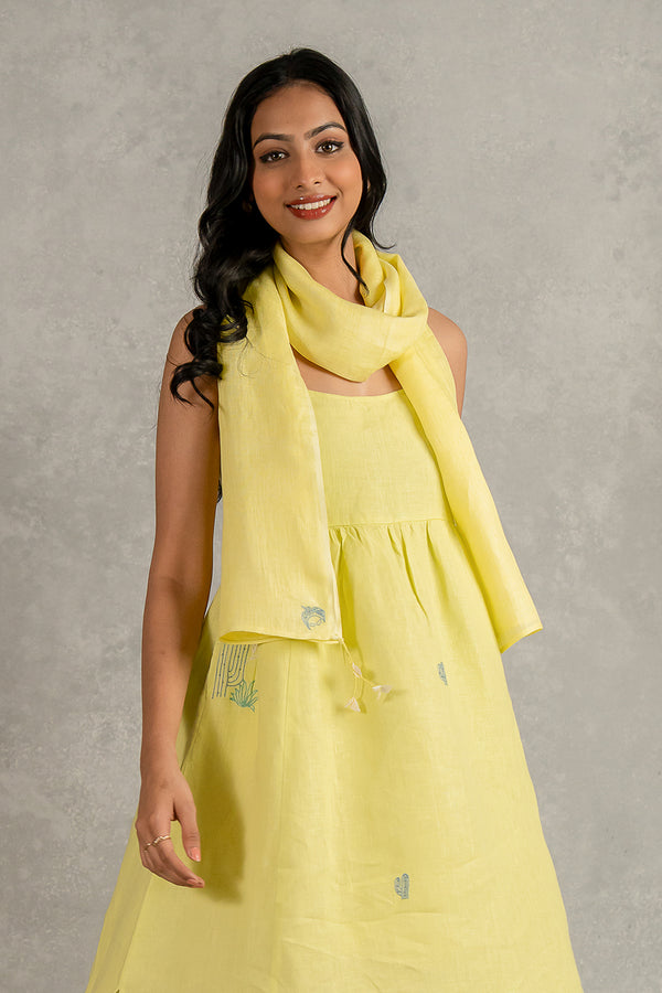 Linen Stole – Lime