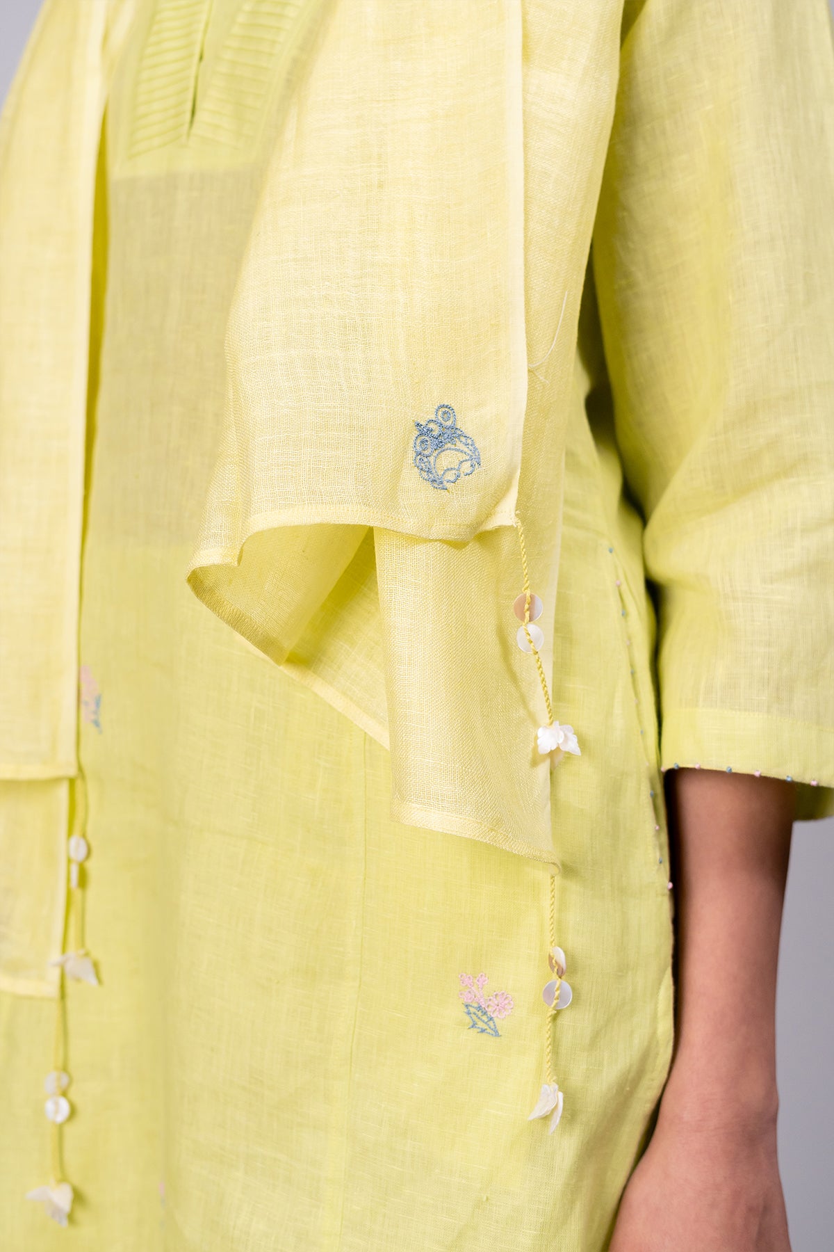 Linen Stole – Lime
