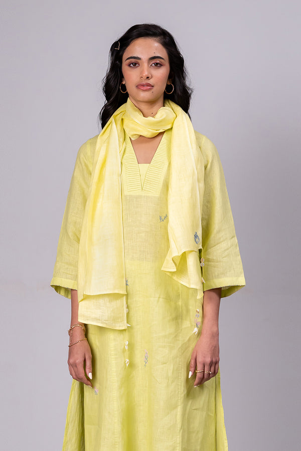 Linen Stole – Lime