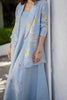 Linen Blazer -Blue print