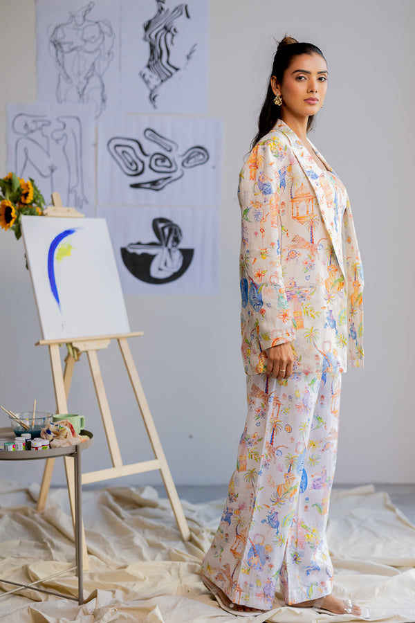 Linen Women Blazer- Printed White
About product: Discover Zebein’s Women’s 100% Pure Linen Blazer in Printed White, crafted from breathable sustainable linen with functional pockets and a tailored contemporary silhouette. Designed for elevated layering, effortless sophistication, and timeless conscious fashion.