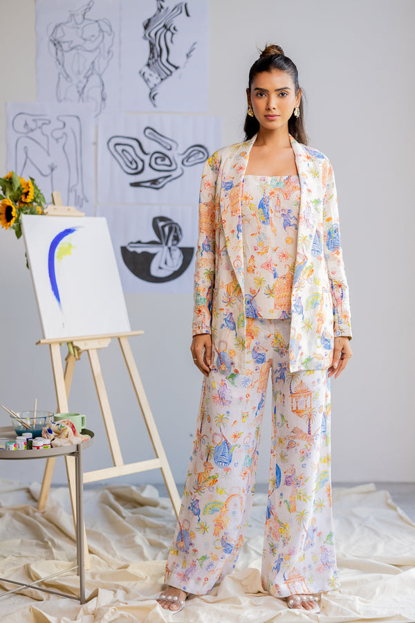 Linen Women Blazer- Printed White
About product: Discover Zebein’s Women’s 100% Pure Linen Blazer in Printed White, crafted from breathable sustainable linen with functional pockets and a tailored contemporary silhouette. Designed for elevated layering, effortless sophistication, and timeless conscious fashion.