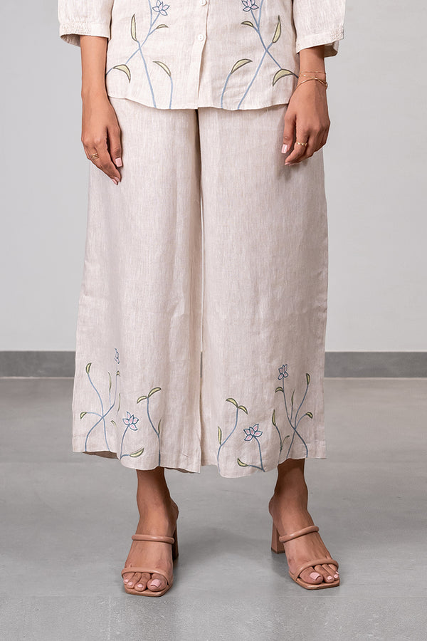 Lotus Linen Pants - Ecru