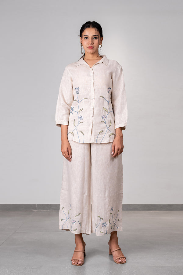Lotus Linen Pants - Ecru