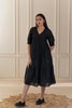 Meadow Linen Dress - Black