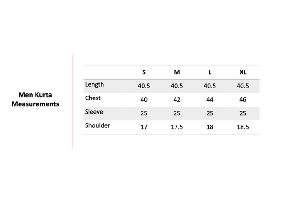Size Chart 1