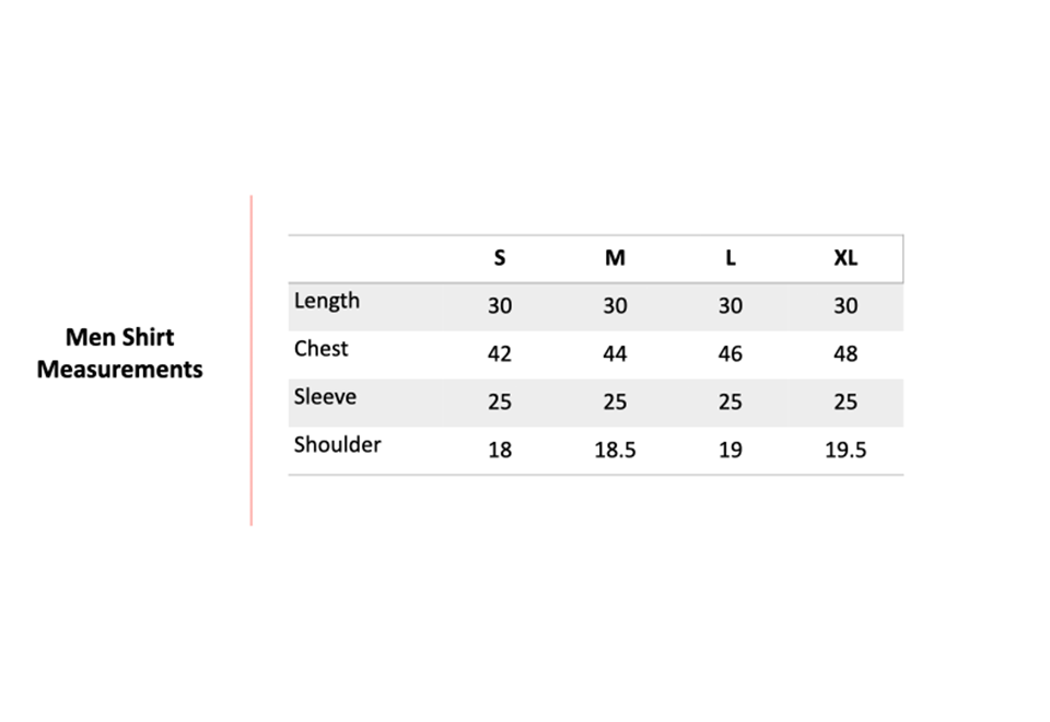 Size Chart 1