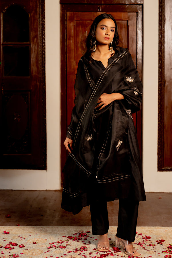 Organza silk dupatta