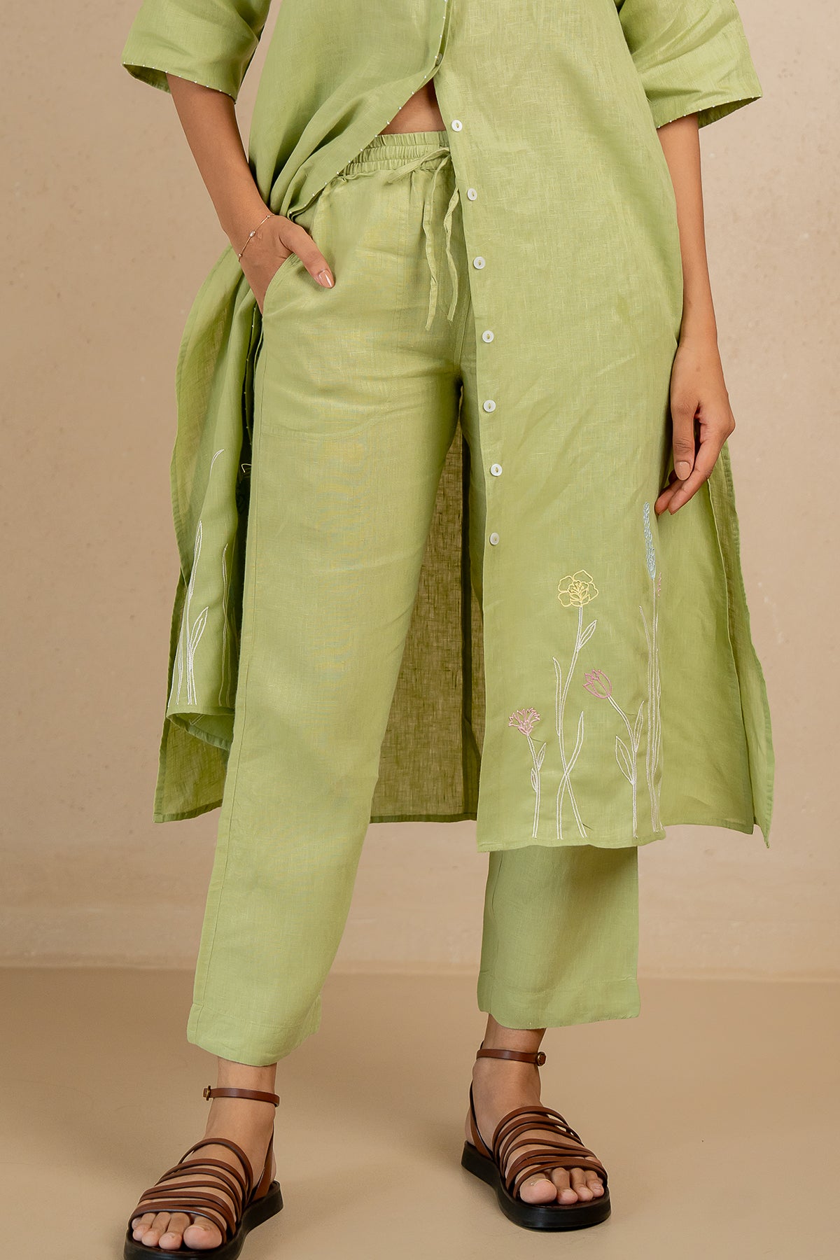 Maya-Linen-Narrow-Pants-Algae-Green-