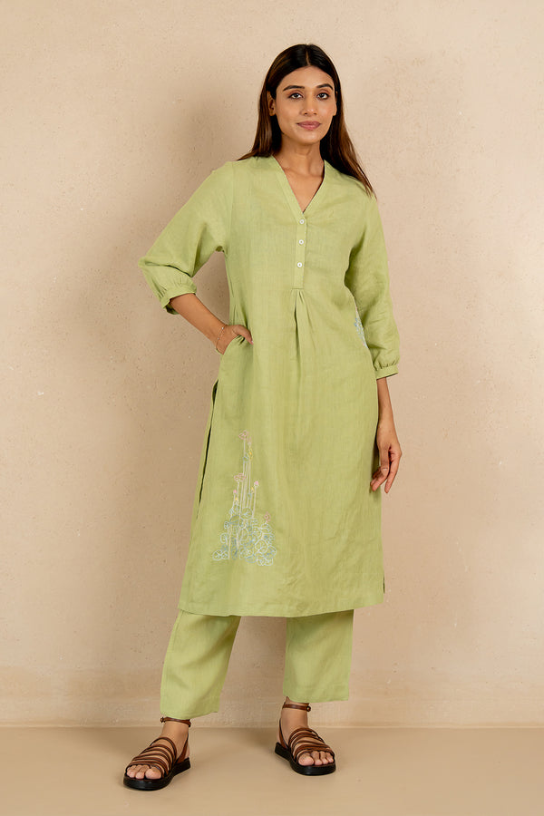 Maya-Linen-Narrow-Pants-Algae-Green-