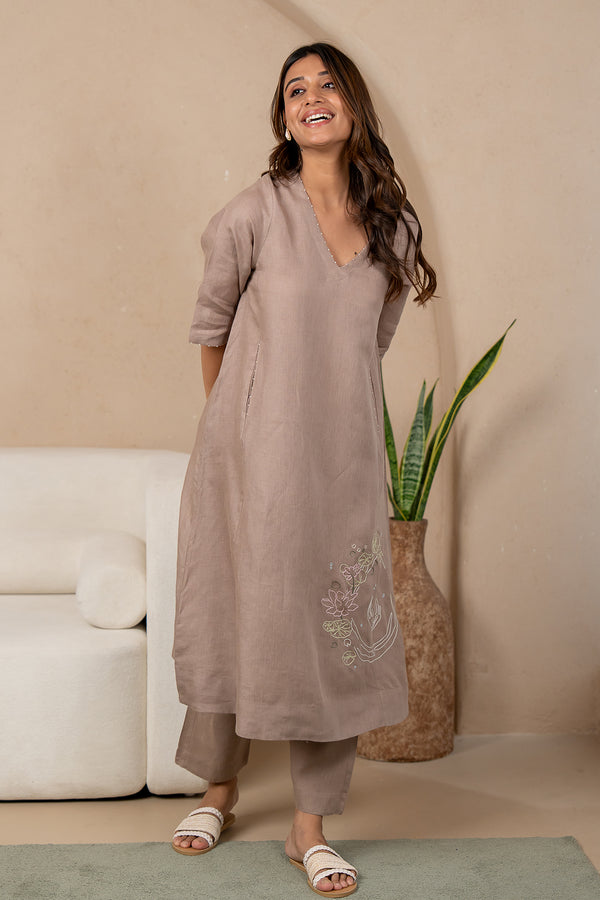 Maya-Linen-Narrow-Pants-Mud-