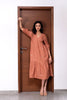 Meadow Linen Dress With Pockets - Sand Brown