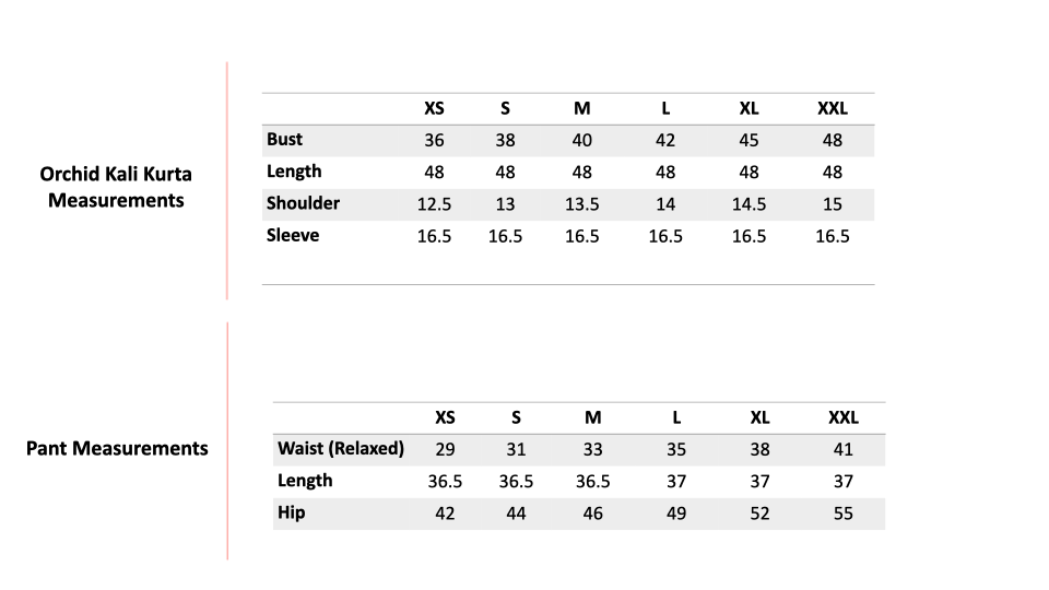 Size Chart 1