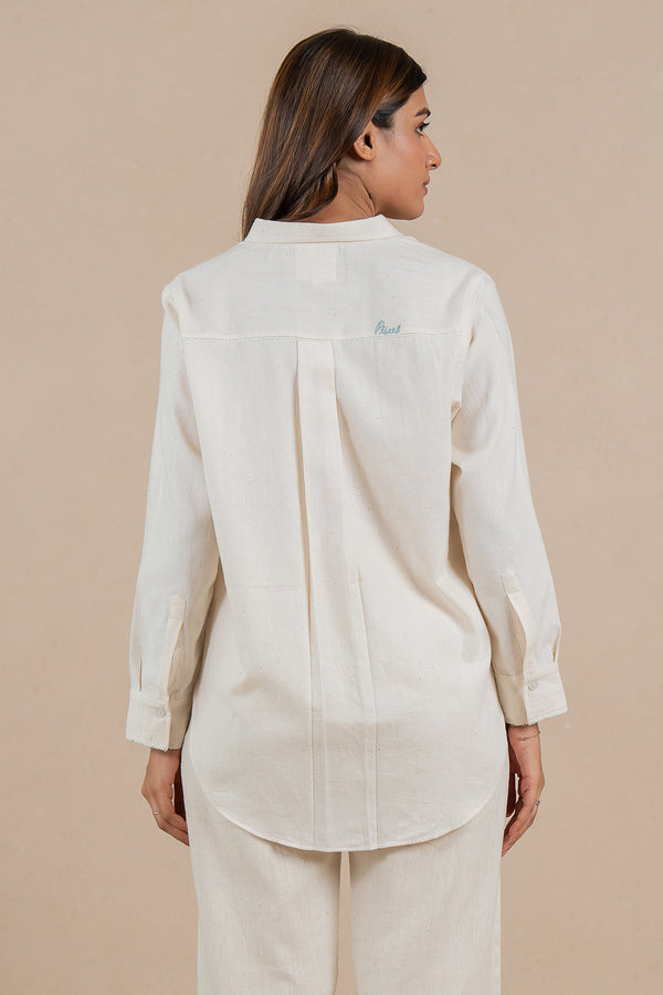 Pisces Kala Cotton Shirt - Off white