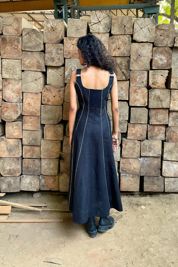 Linen Panel Dress