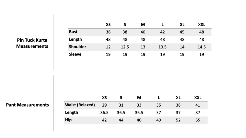 Size Chart 1