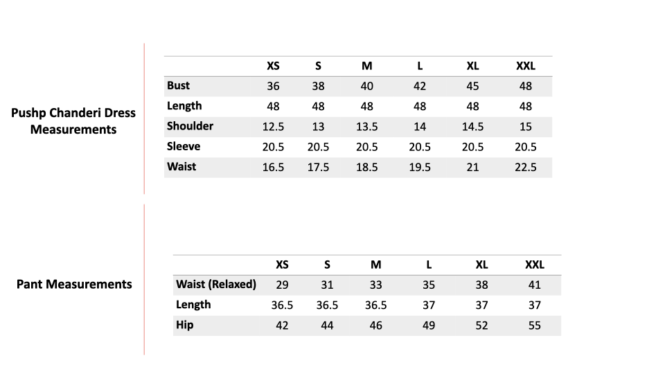 Size Chart 1