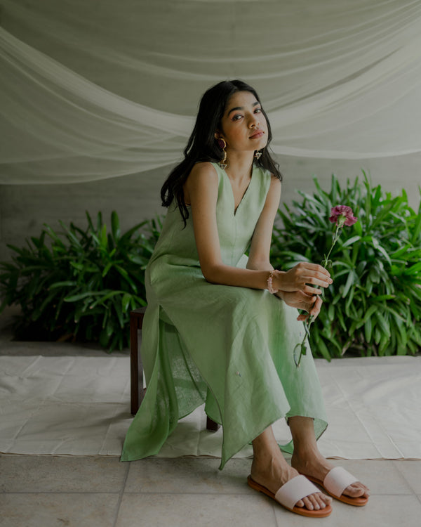 Raga A-line kurta - Pista