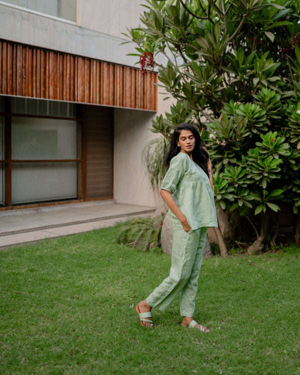 TAYLOR LINEN TOP - Pista
