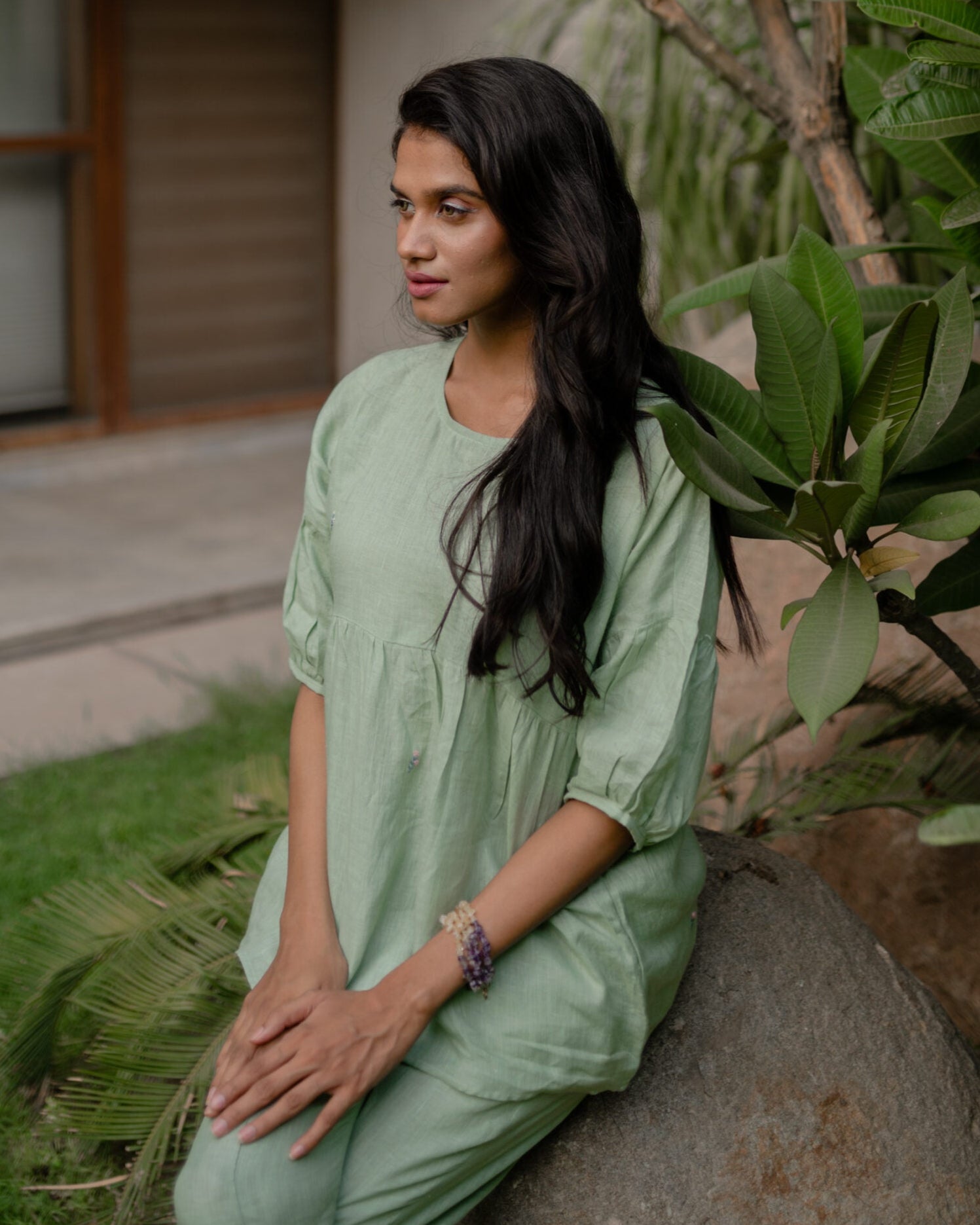 TAYLOR LINEN TOP - Pista