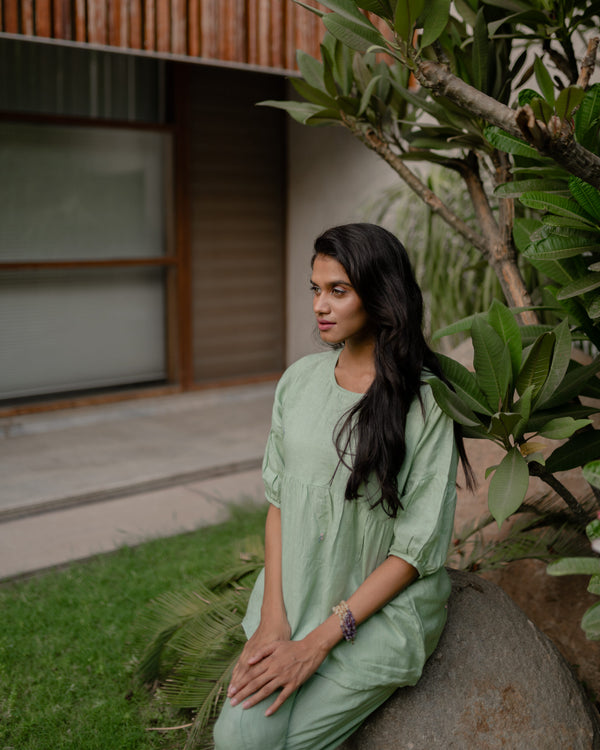 TAYLOR LINEN TOP - Pista