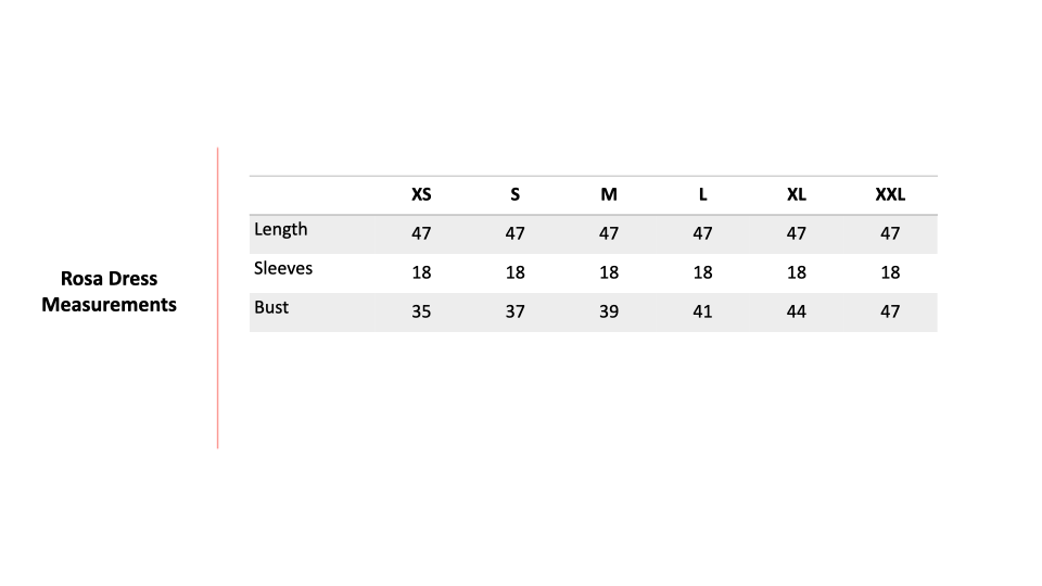 Size Chart 1