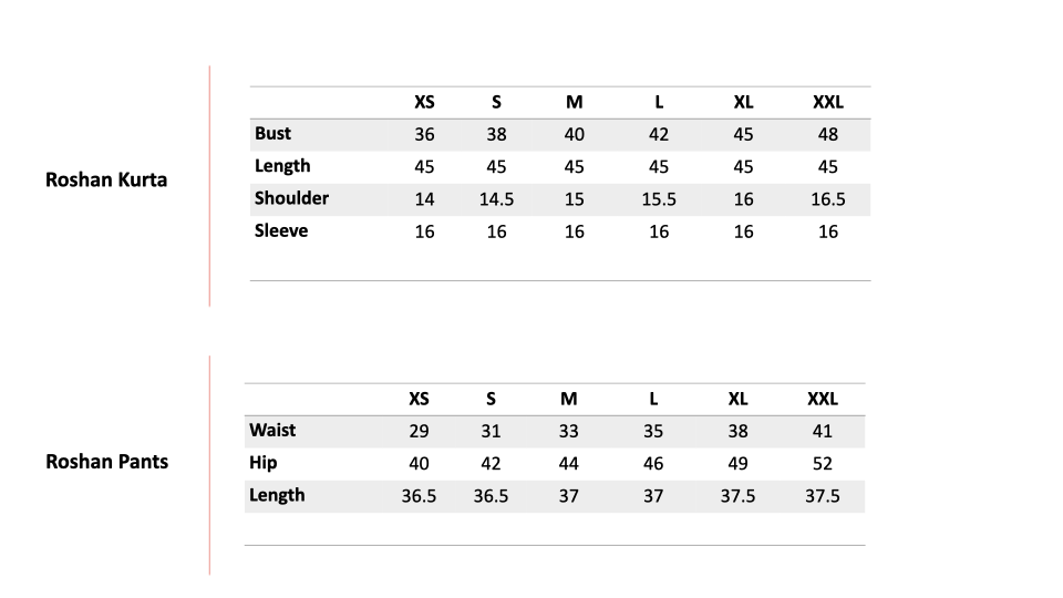 Size Chart 1