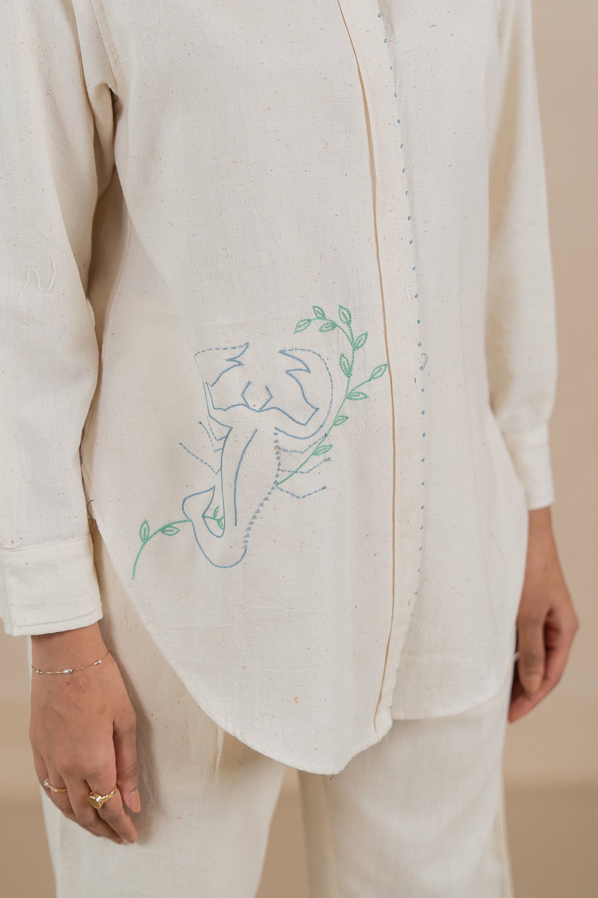 Scorpio Kala Cotton Shirt - Off white