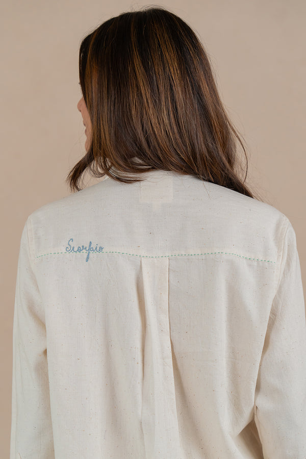 Scorpio Kala Cotton Shirt - Off white