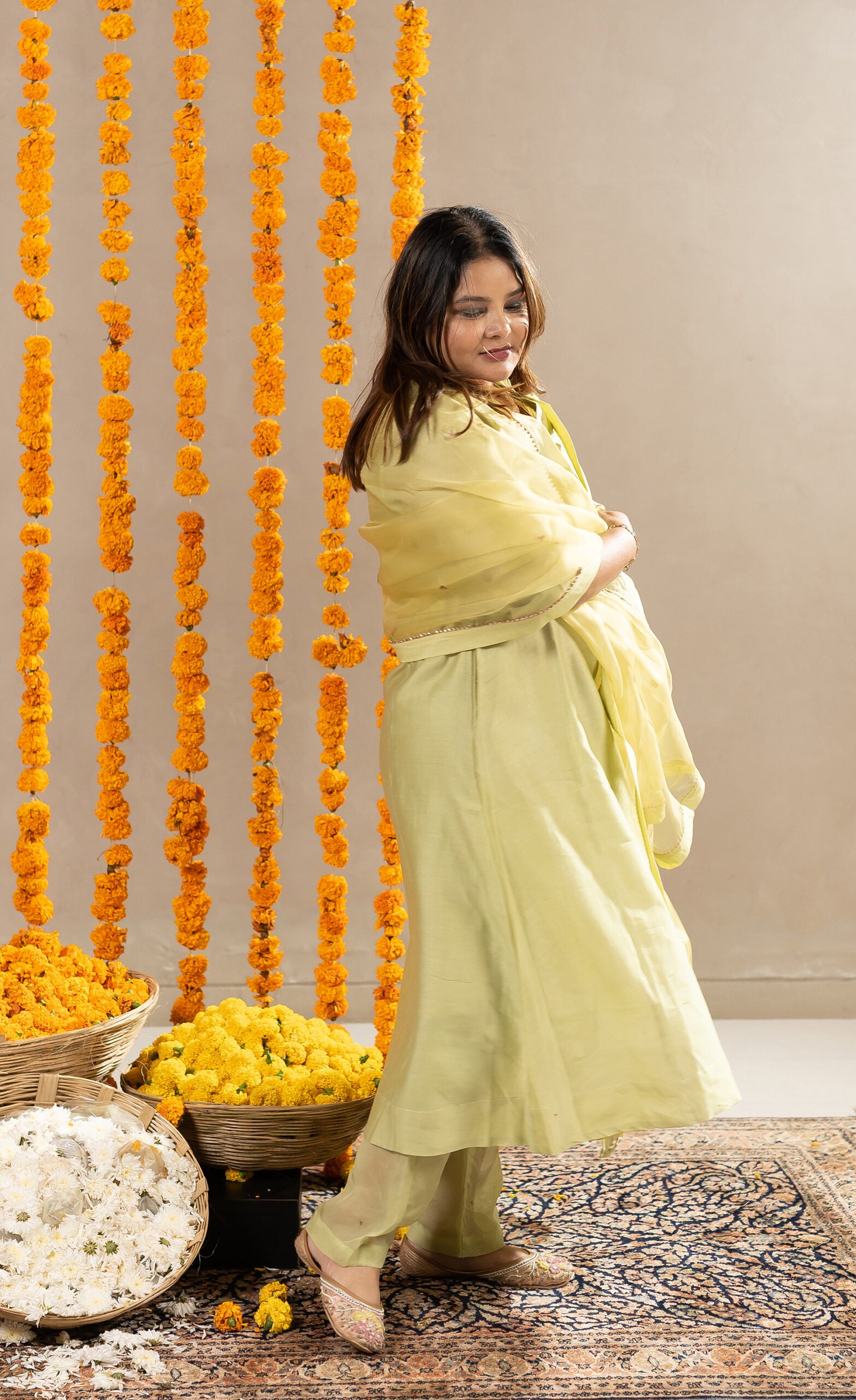 Sadabahar-Kurta-With-Pants-Pristine-Green-