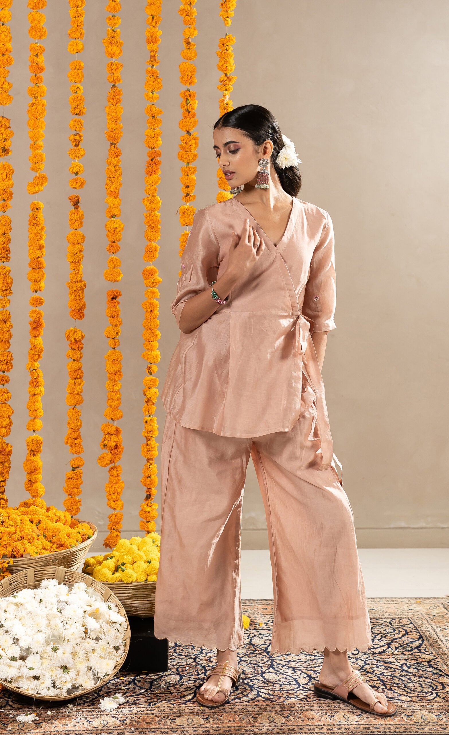Shachi-Wrap-Top-With-Pants-Biscuit-Beige-