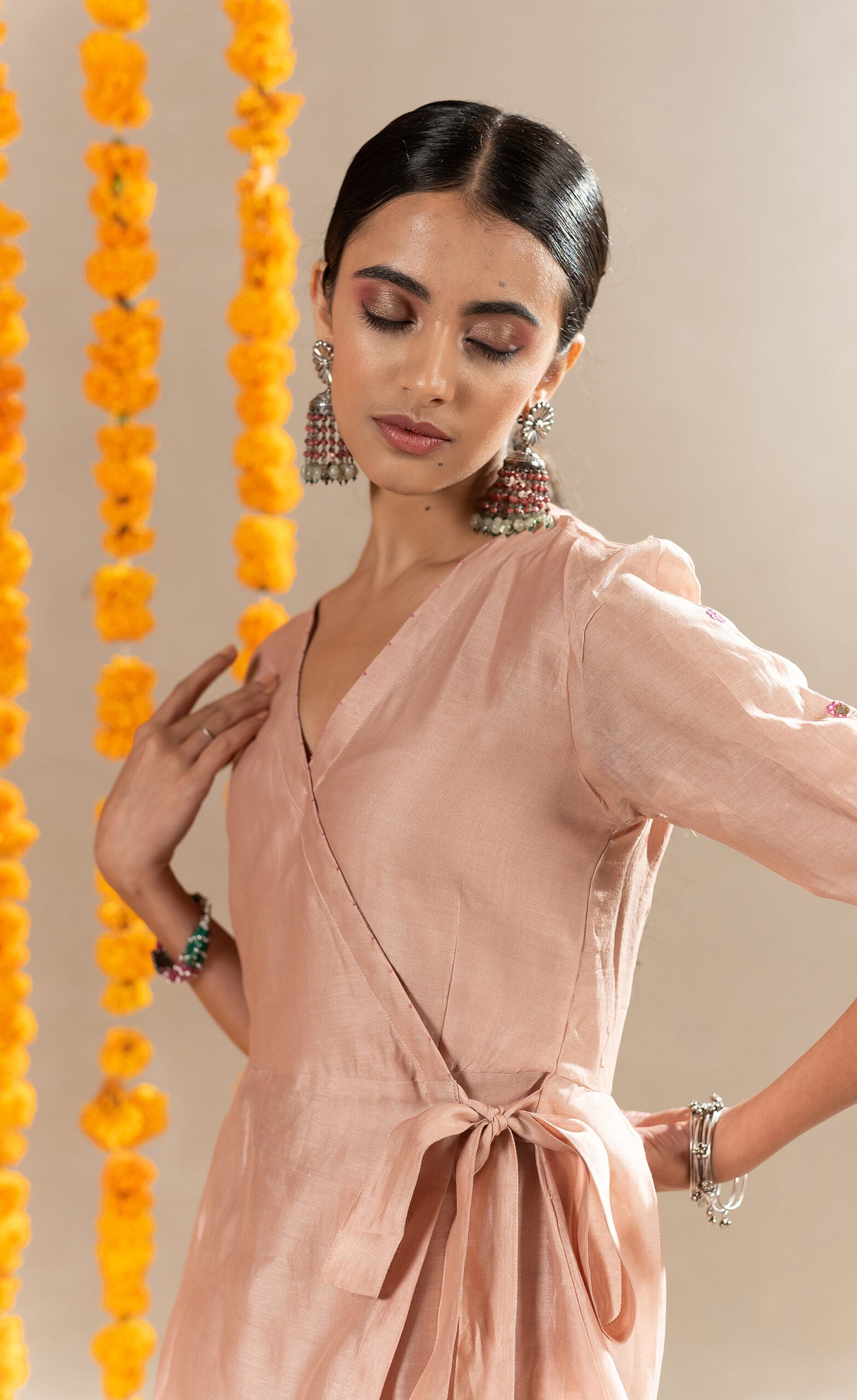 Shachi-Wrap-Top-With-Pants-Biscuit-Beige-